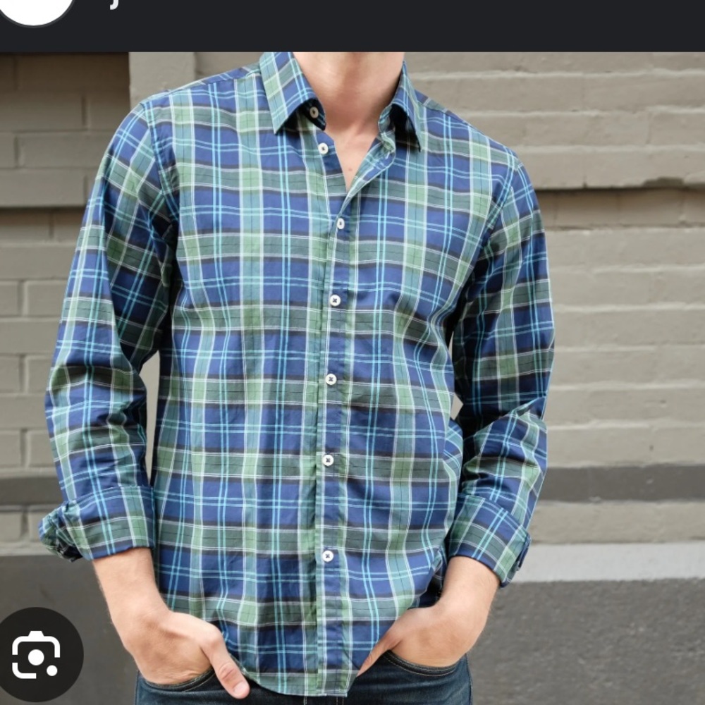 Jack Maverick Fulton‎ Dress Shirt Blue XXL New With Tags Stitch Fix